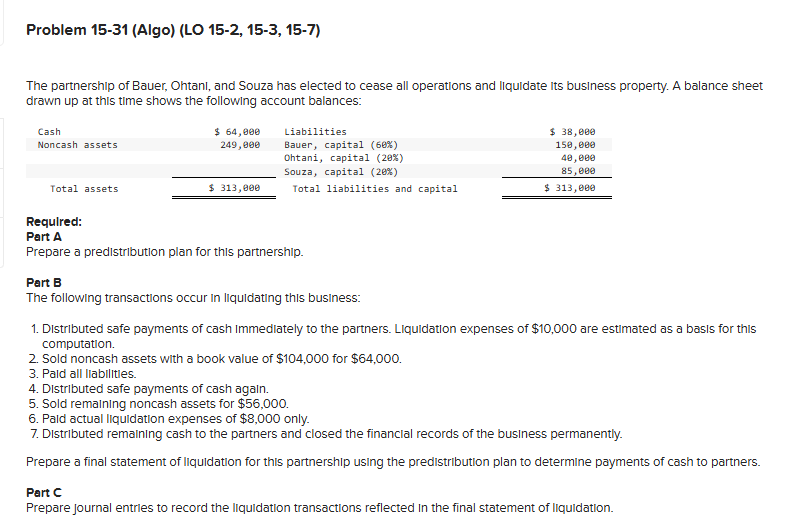 Problem 1 5 - 3 1 ( Algo ) ( LO 1 5 - 2 , 1 5 - 3