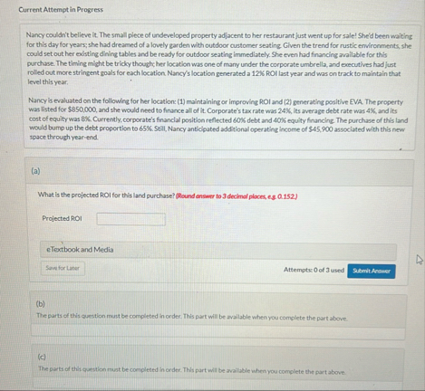 Current Attempt in Progress Nancy couldn't