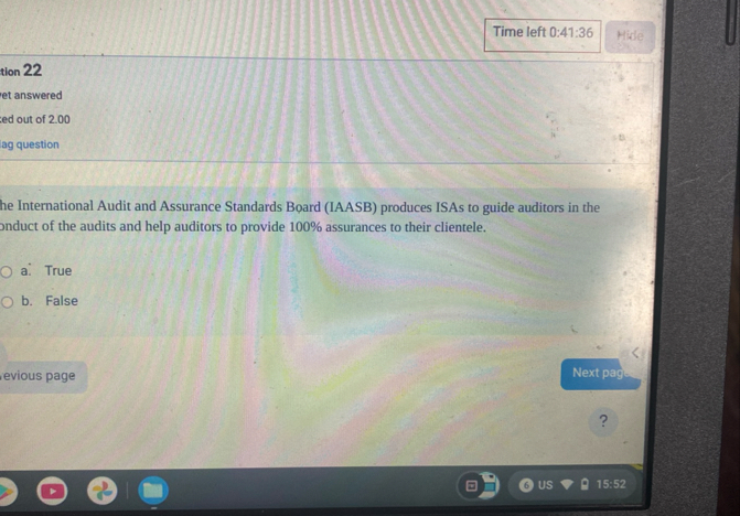 Time left 0 : 4 1 : 3 6 Hide tion 2 2 et answered