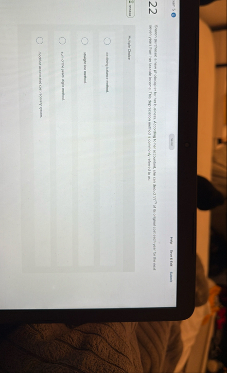 xam 5 Help Sove 8 Eait Submit 2 2 Sharon