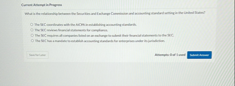 Current Attempt in Progreis What is the