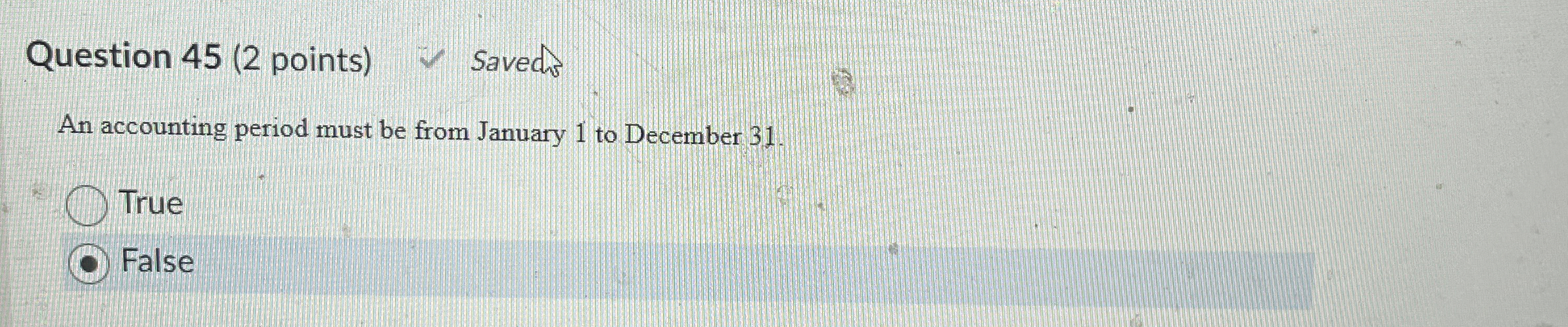 Question 4 5 ( 2 points ) Savech An accounting
