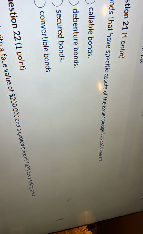 stion 2 1 ( 1 point ) nds that have specific