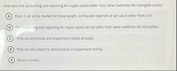 How does the accounting and reporting for crypto