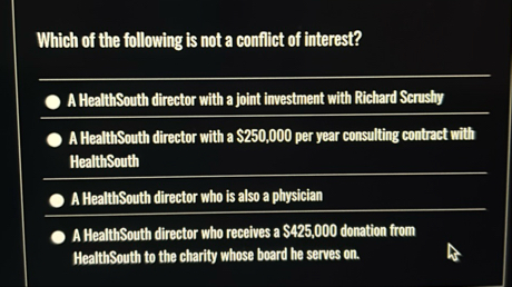 Which of the following is not a conflict of