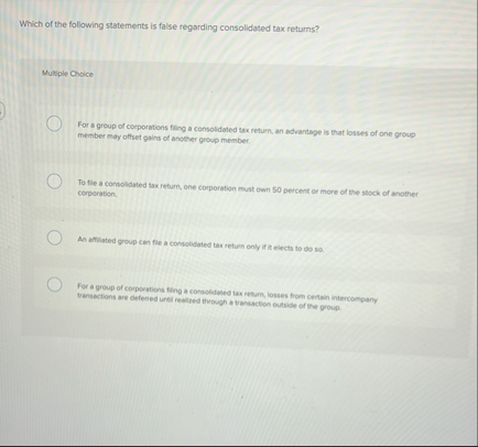 Which of the following statements is false