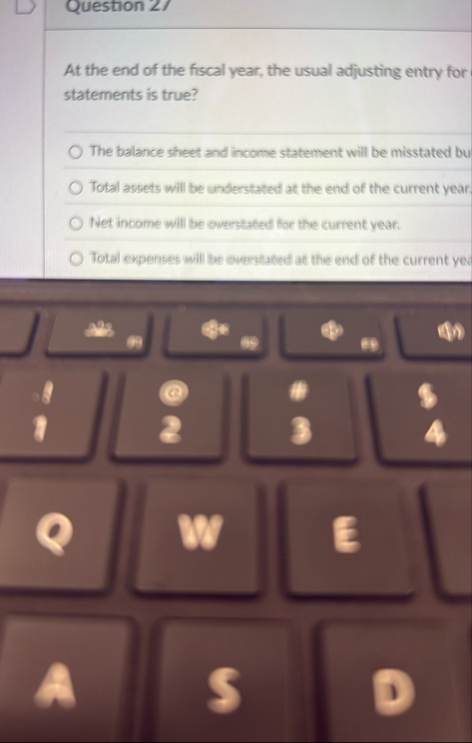 At the end of the fiscal year, the usual