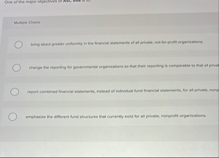 Multiple Cholce bring about greater uniformity in