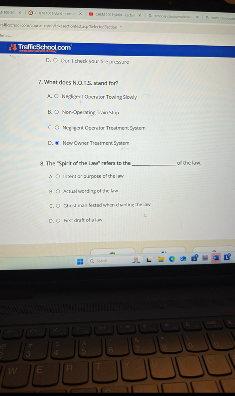 M - 1 0 0 - 3 0 CHEM 1 0 0 Hytrid - Lecturs CHEM