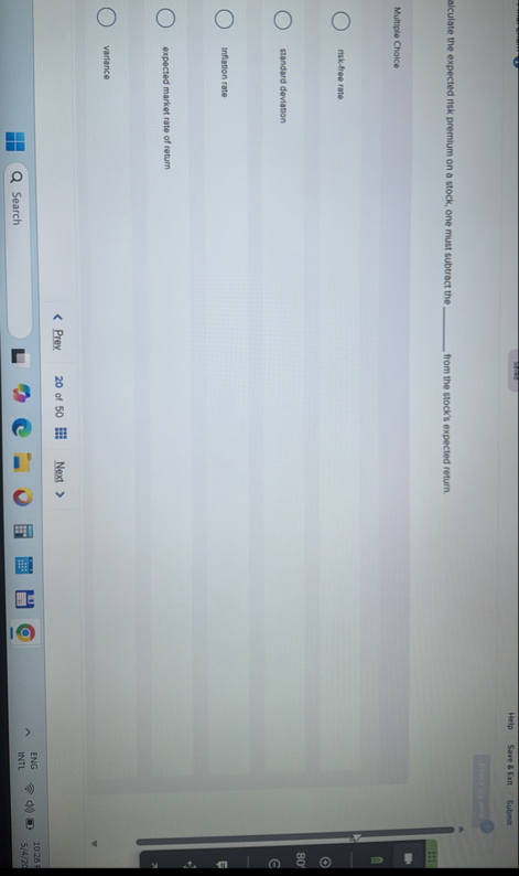 ST Help Save 8 Exit Submt alculate the expected