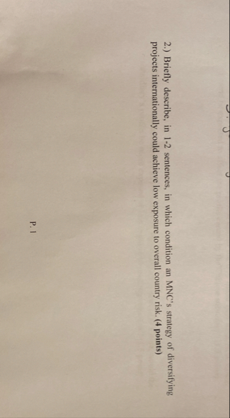 2 . ) Briefly describe, in 1 - 2 sentences, in