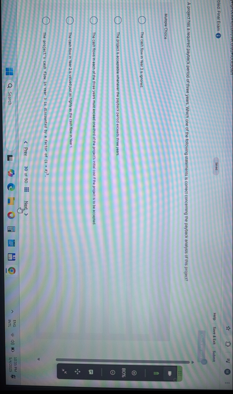 bled: Final Exam Sived Help Save 8 ExH Submin A