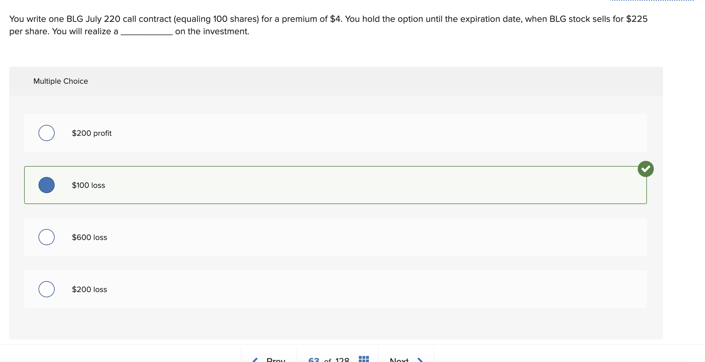You write one BLG July 2 2 0 call contract (