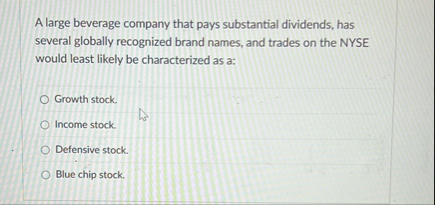 A large beverage company that pays substantial