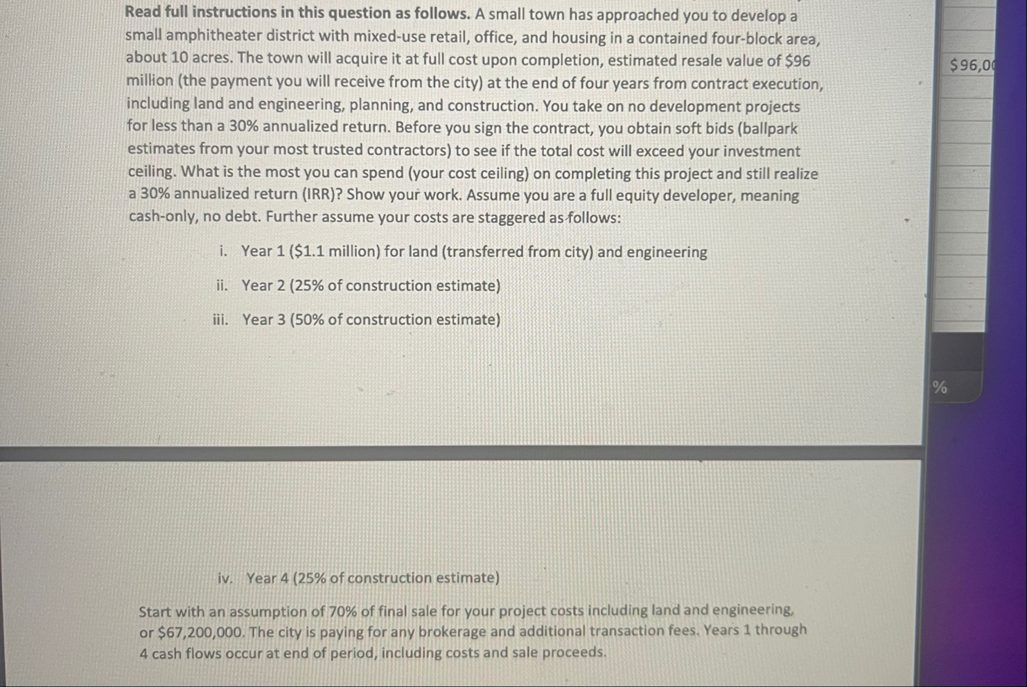 Read full instructions in this question as