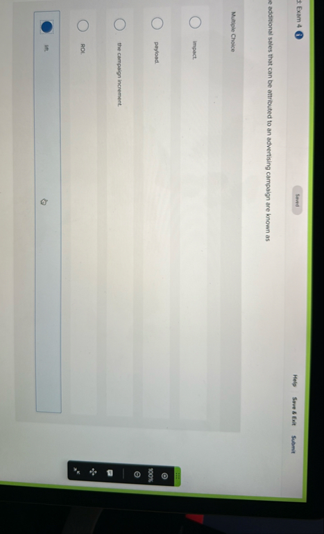 : Exam 4 Help Save 8 frit Submit e additional