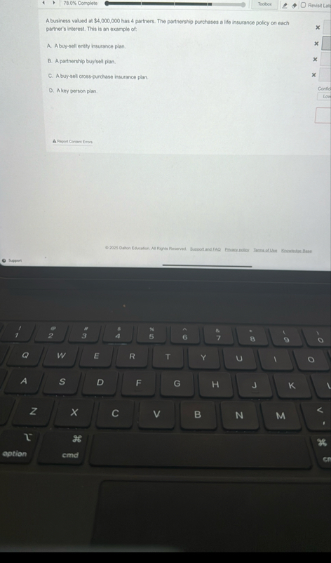 Abusiness valued at $ 4 , 0 0 0 , 0 0 0 has 4