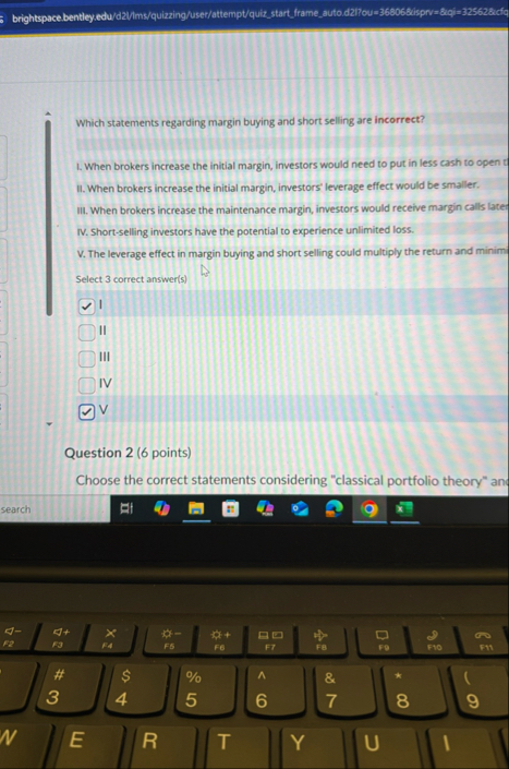 brightspace.bentley.cdu / dz / Ims / quizzing /