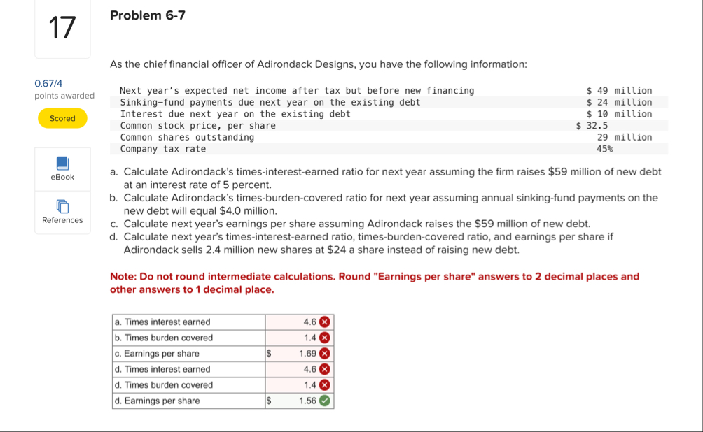1 7 Problem 6 - 7 As the chief financial officer