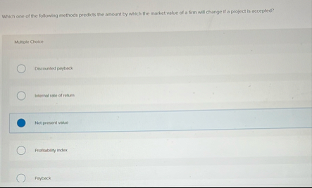 Which one of the following methods predicts the