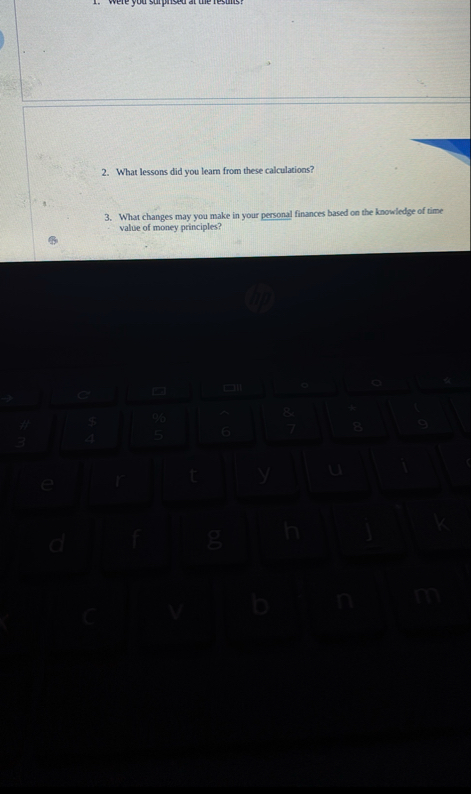 What lessons did you leam from these