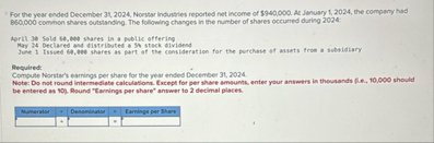 For the year ended December 3 4 , 2 0 2 4 .