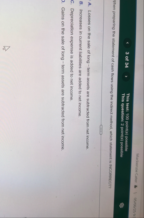 Mackenzie Cater 0 5 0 6 ? 2 5 9 % 3 of 3 4 This