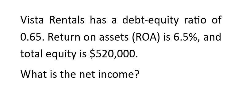 What is the net income? Please given step by step