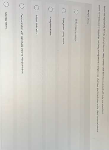 Select the appropriste term to which it is most