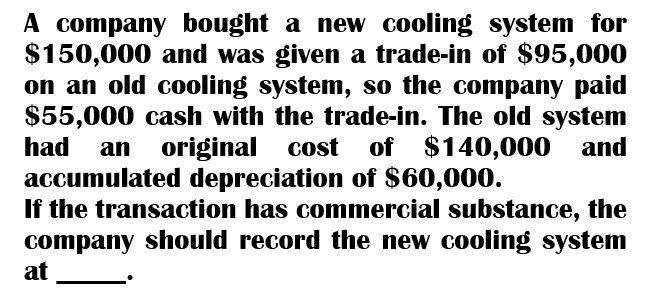 Provide answer A company bought a new cooling