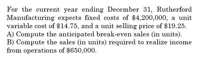 For the current year ending December 31 For the