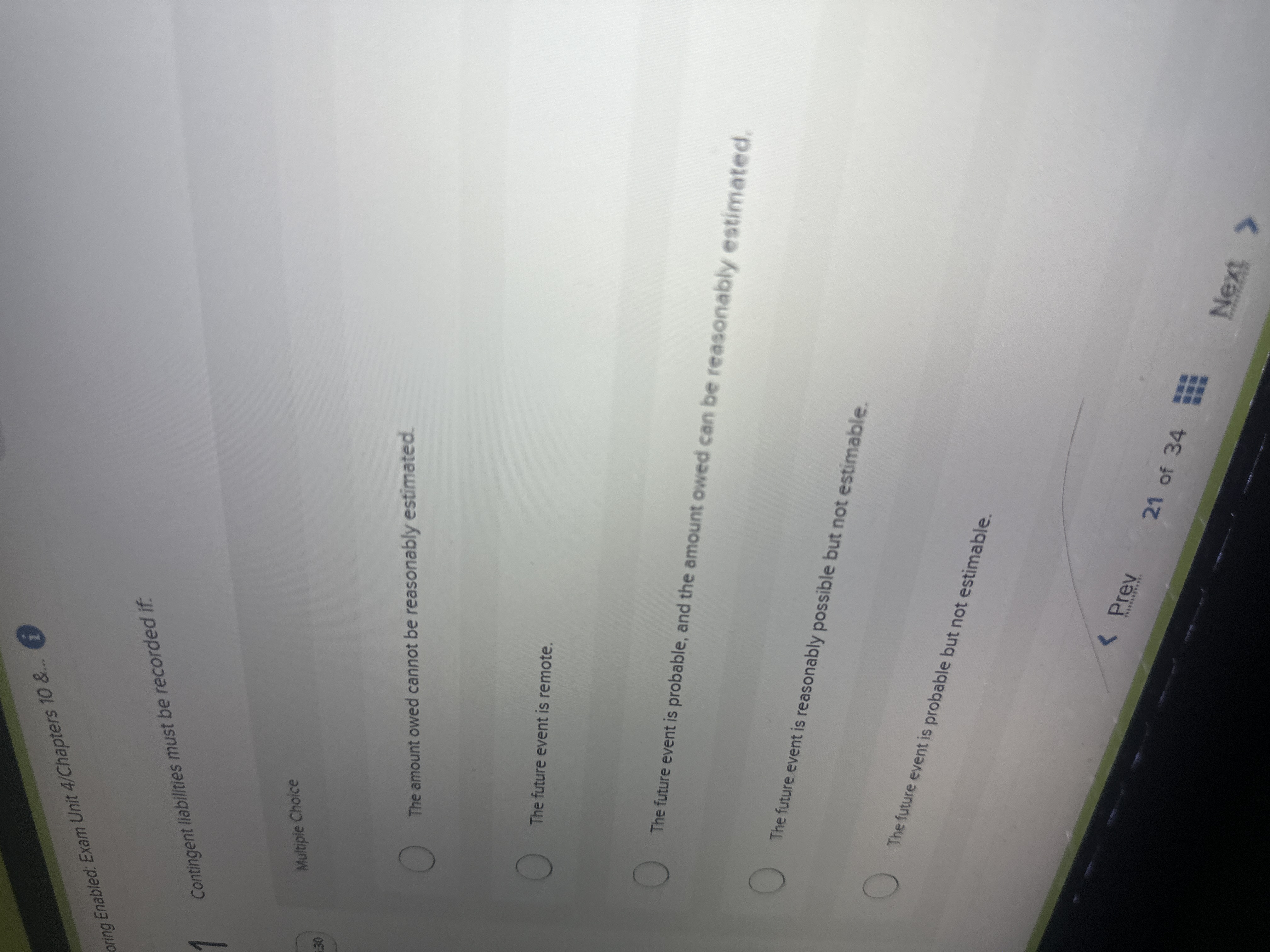 The amount owed cannot be reasonably