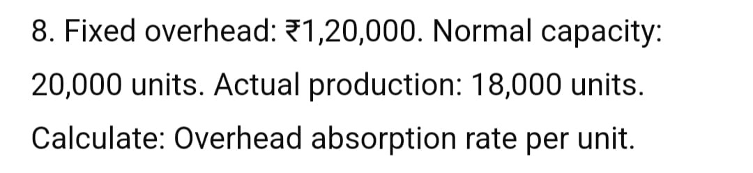 Hello expert , help me in this problem. 8. Fixed