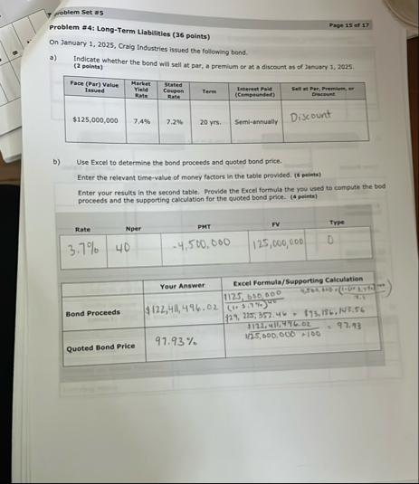 7 roblem set as Problem # 4 : Long - Term