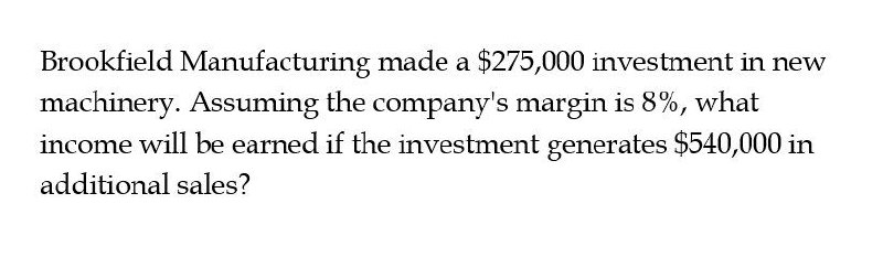 Accounting questions solve this Brookfield