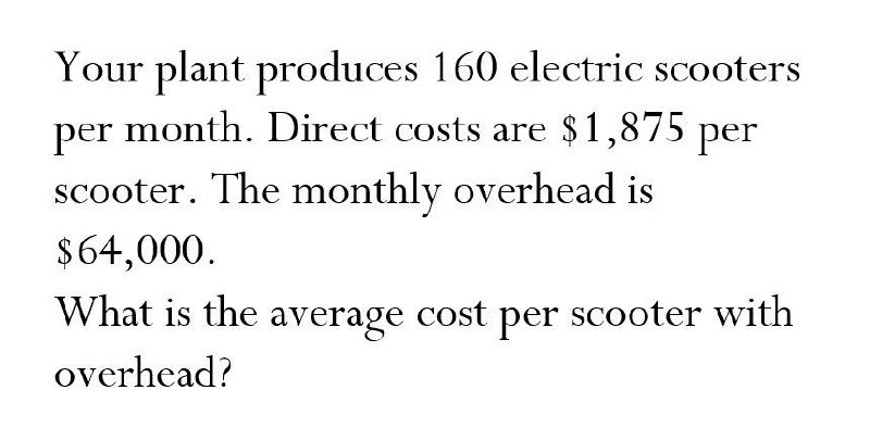 What is the average cost per scooter with