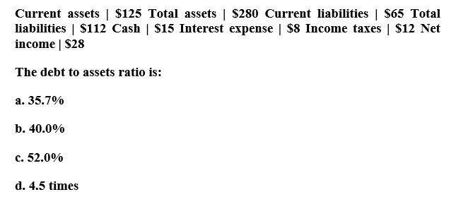 provide correct option with calculation step by