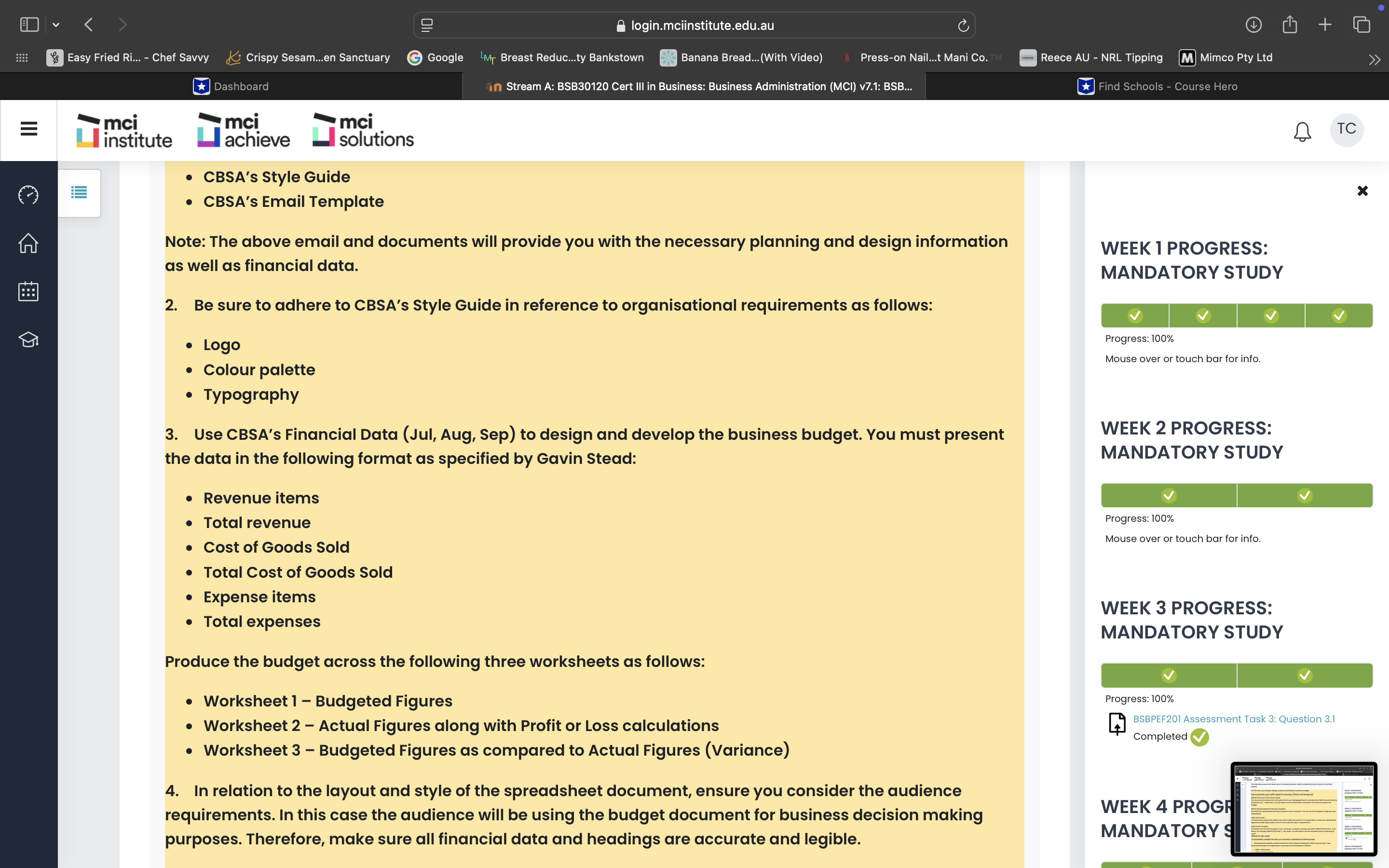 CBSA CBSA Style Guide Style Guide Our Target