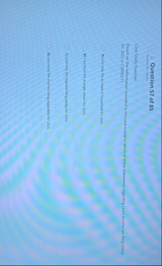 Question 5 7 of 8 5 Durwionio 1 7 av 1 7 Case