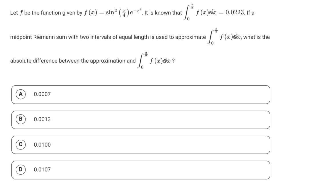 ANS Let f be the function given by f (x) = sin? (