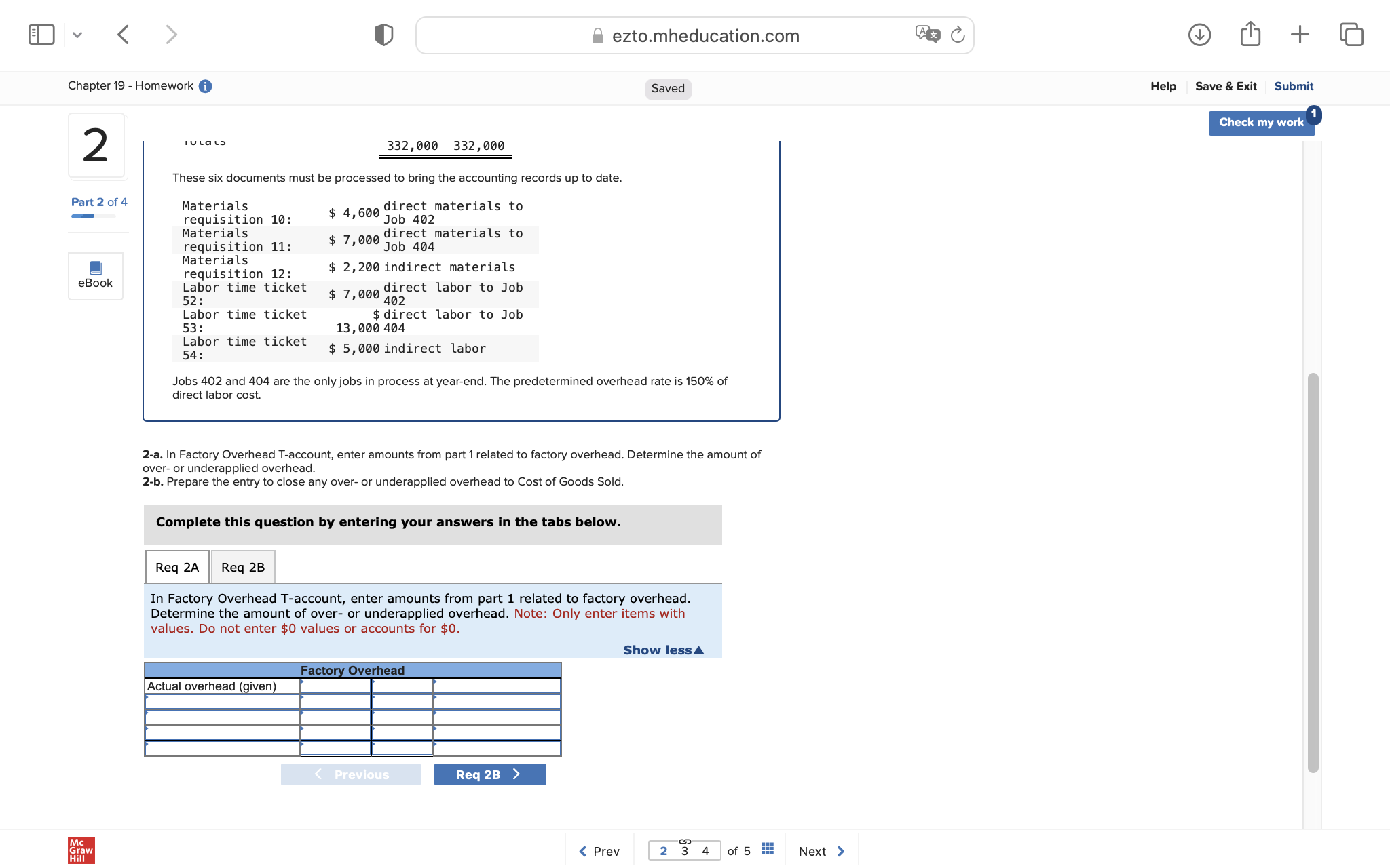 v < ezto.mheducation.com + Chapter 19 - Homework