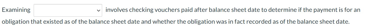 Subsequent payments, or unrecorded liabilities?