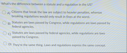 What's the difference between a statute and a