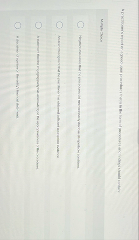 A practitioner's report on agreed - upon