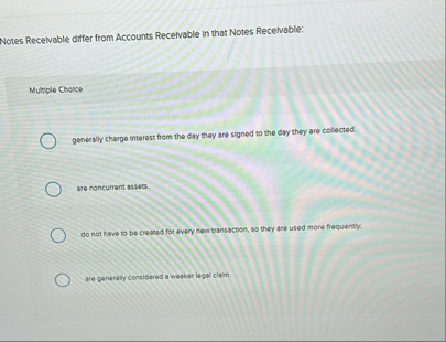 Notes Recelvable differ from Accounts Recelvable