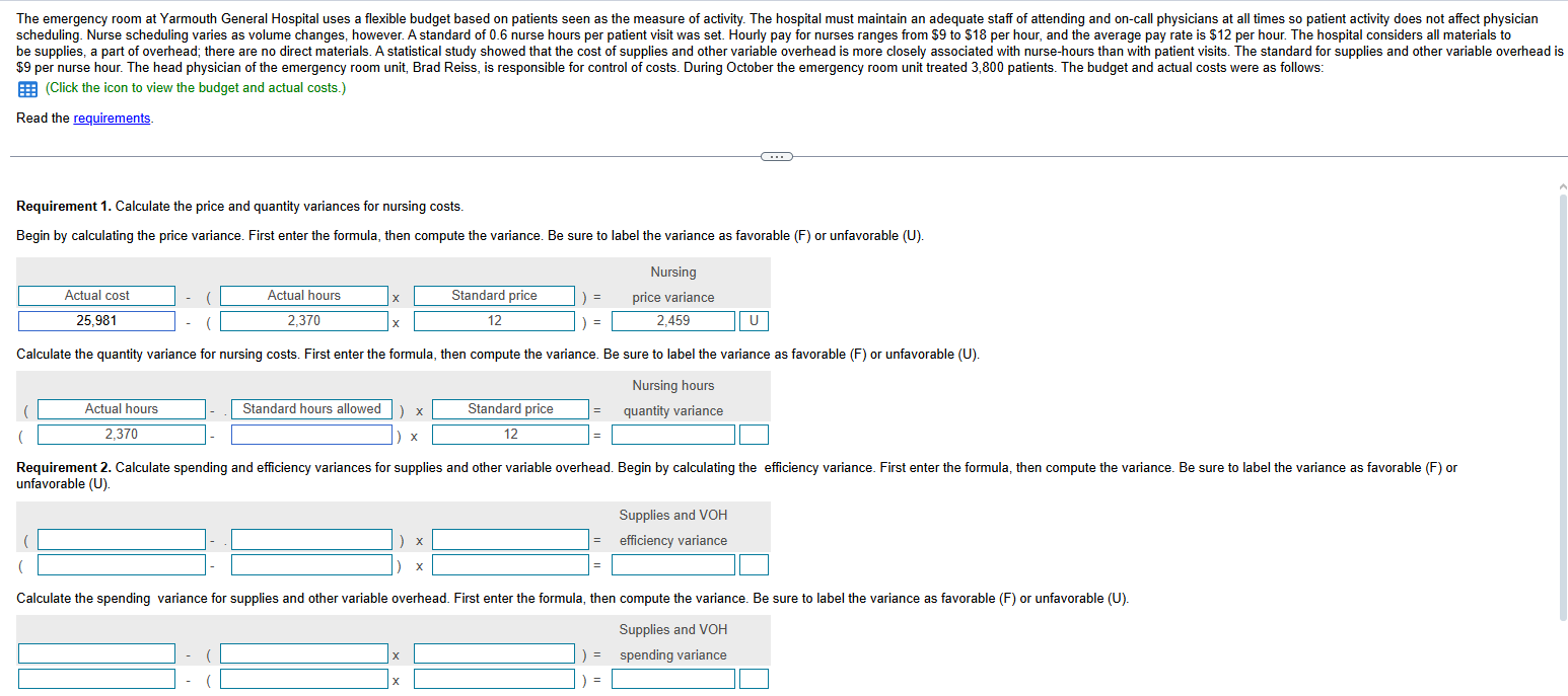 \ ( \ $ 9 \ ) per nurse hour. The head physician