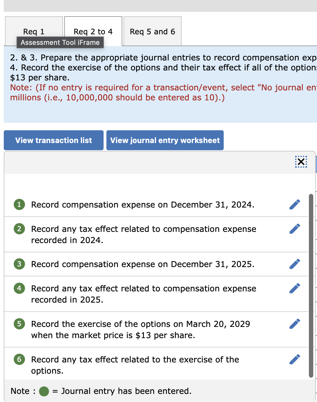 2 . \ & 3 . Prepare the appropriate journal