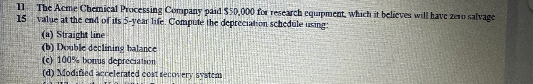 Determine the Net Present Value for cash flows