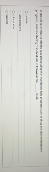 A special court that combines case processing