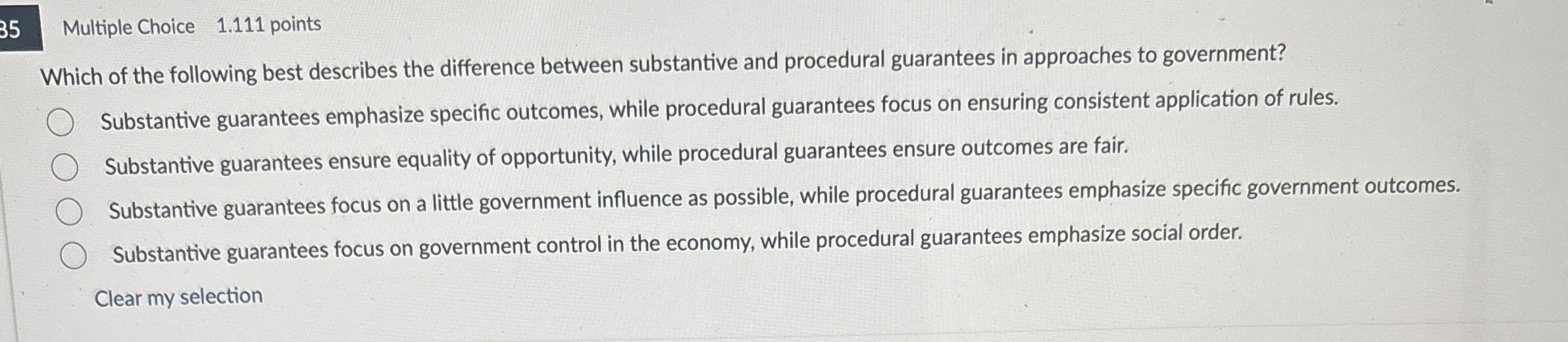 3 5 Multiple Choice , 1 . 1 1 1 points Which of